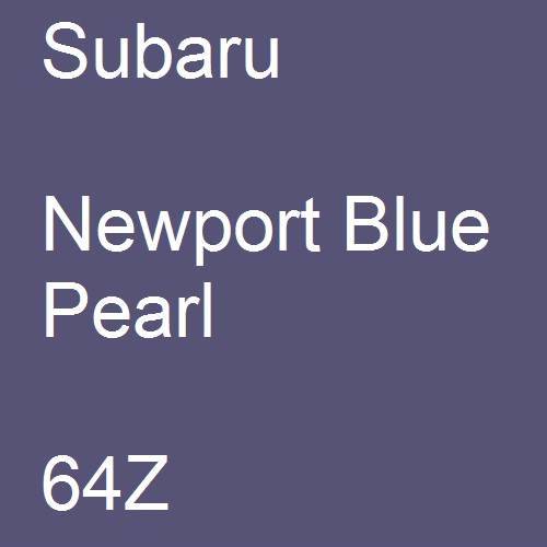 Subaru, Newport Blue Pearl, 64Z.